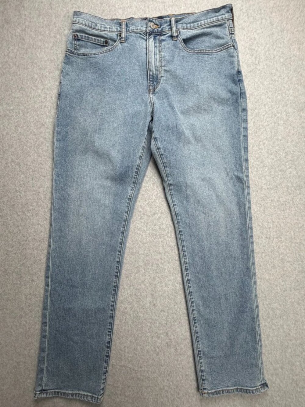 Gap‎ Denim Jeans Mens 36x32 Blue Stretch Slim Fit Light Wash 5-Pocket Everyday